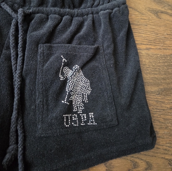 USPA Black Towel Romper Sz.L - Picture 2 of 7